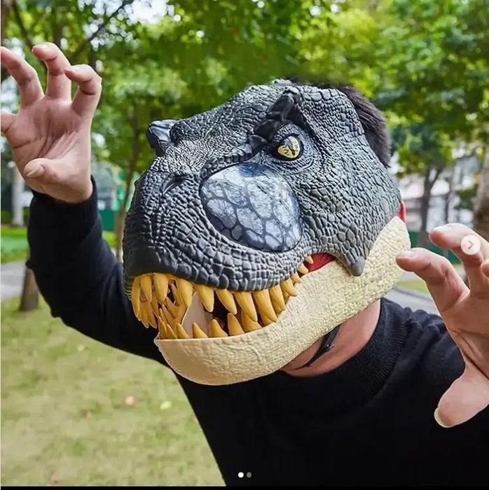 Голова – маска Динозавра на голову Б/у