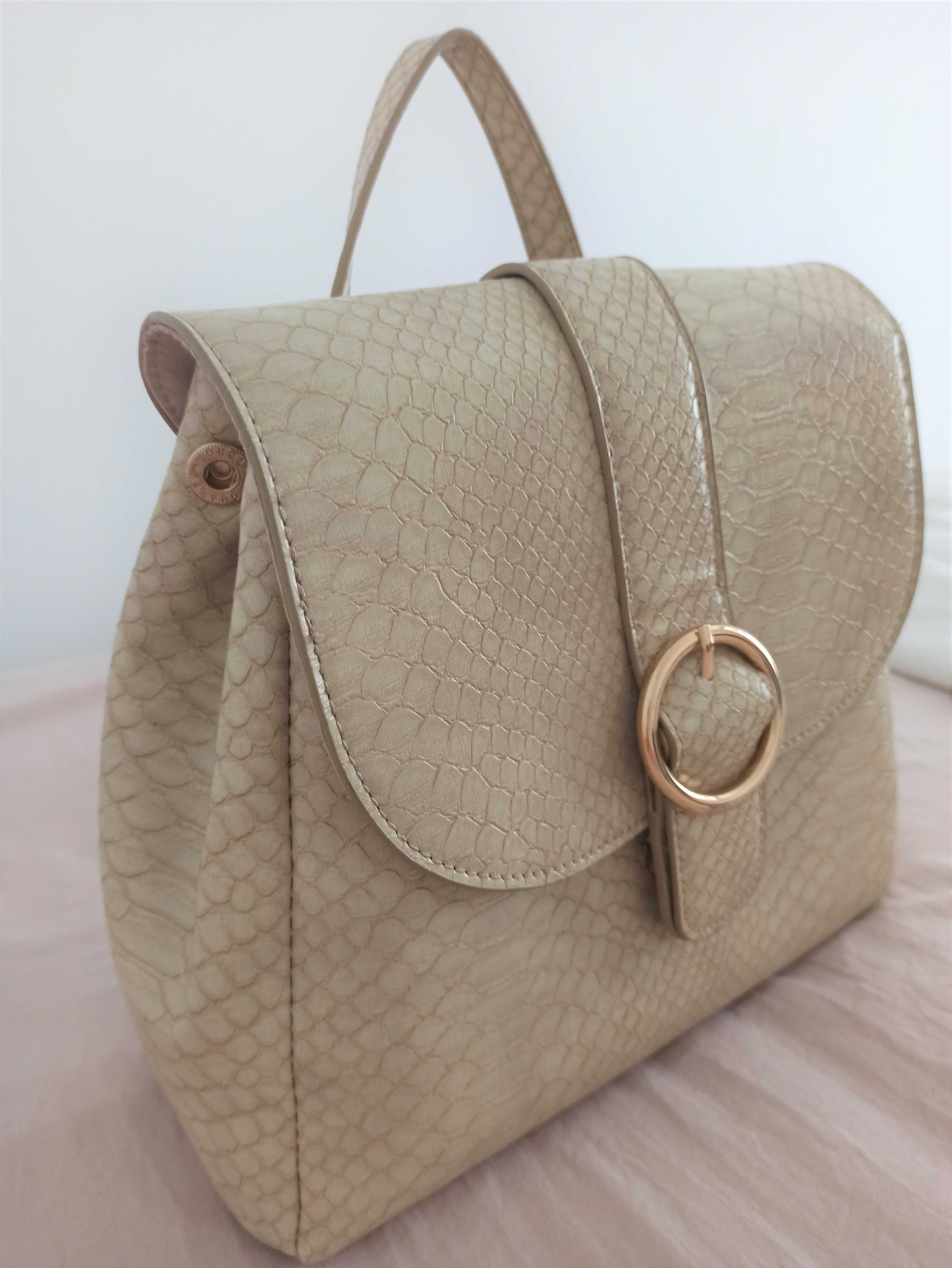 Mochila cor beige