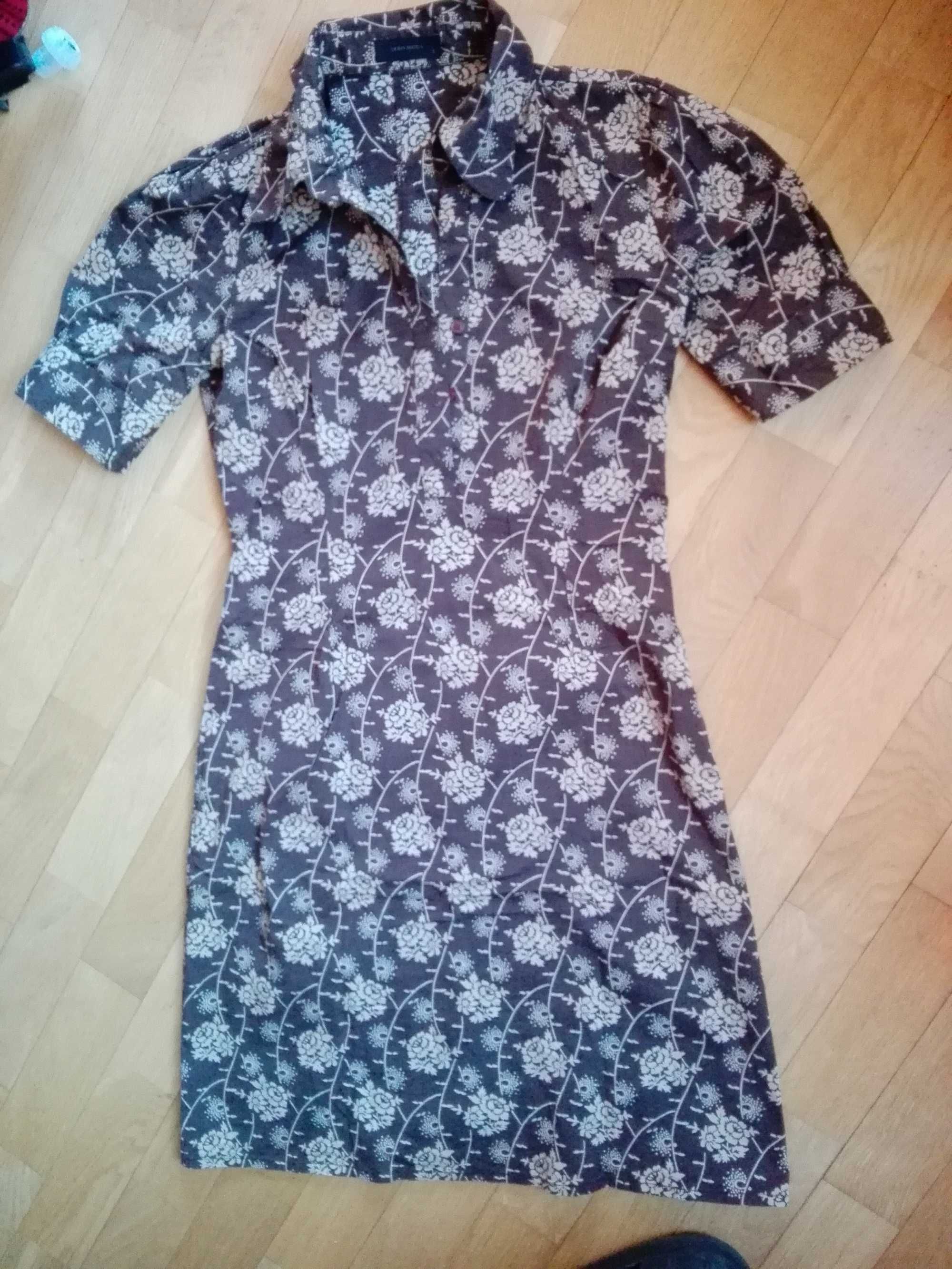 Okazja sukienka z elastanem M/L vintage old school super BDB