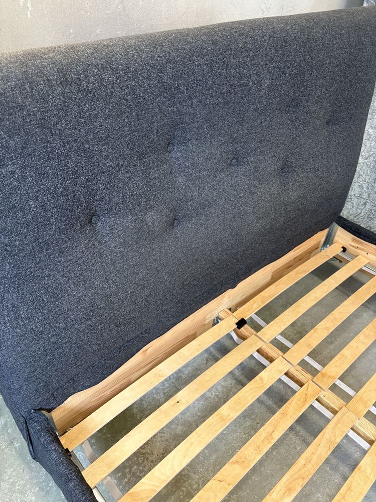 Łóżko tapicerowane 140x200 Idanas Ikea