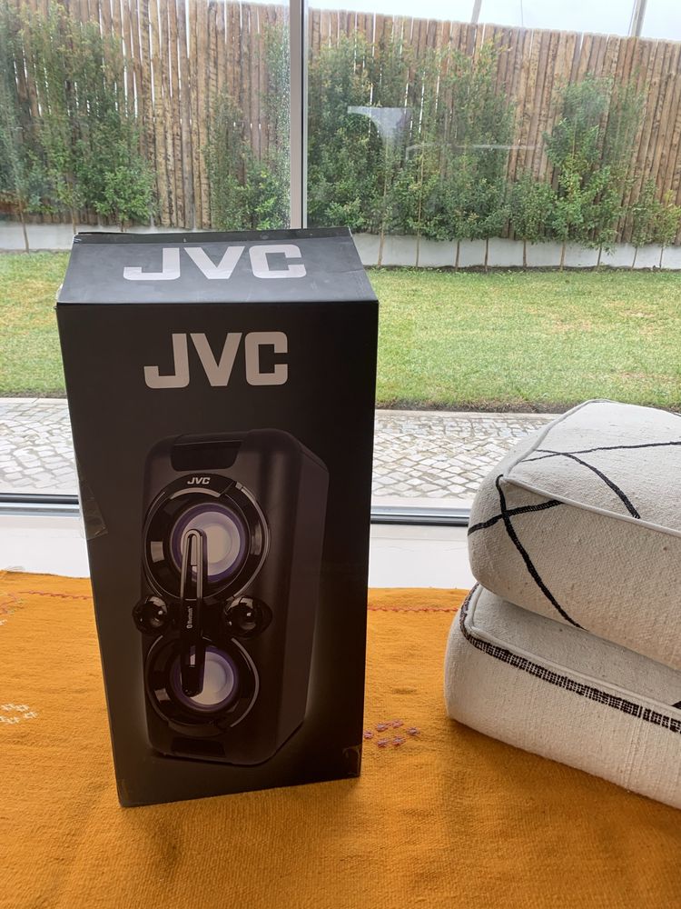 Coluna de som Bluetooth JVC XS -F527B e microfone - com garantia