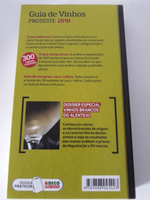Livro guia de vinhos proteste 2010