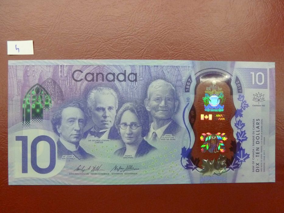 Banknot polimerowy - okolicznościowy - Kanada 10 dolarów