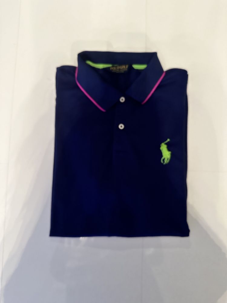 Koszulka z dlugim rękawem bluzka Polo Ralph Lauren granatowa