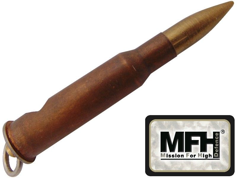 brelok do kluczy nabój 7.62 x 54r mosiądz