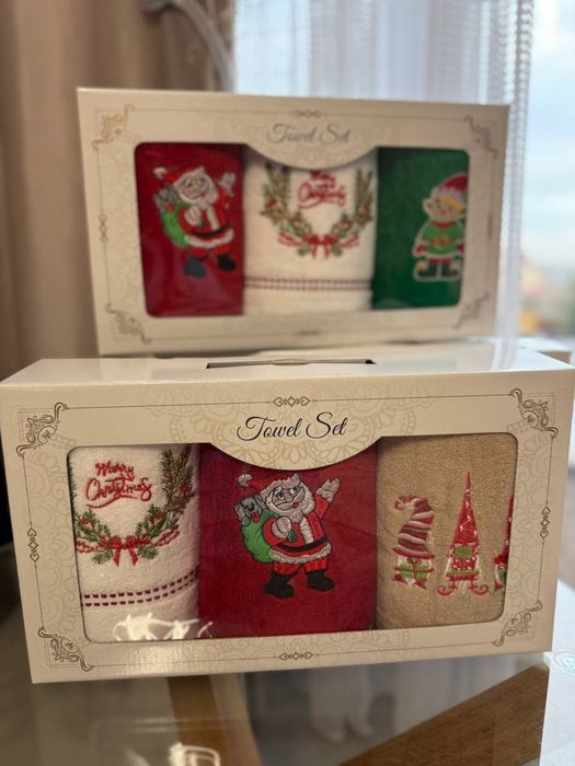 Подарункові новорічні рушники