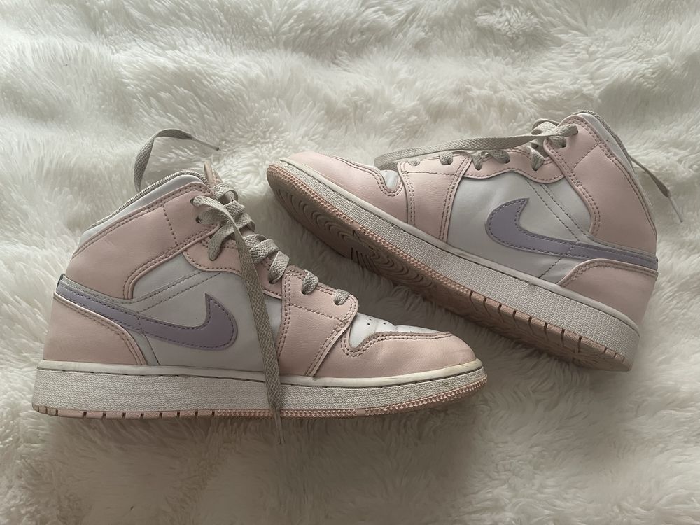 Air Jordan 1 Mid różowe buty, rozmiar 38.5