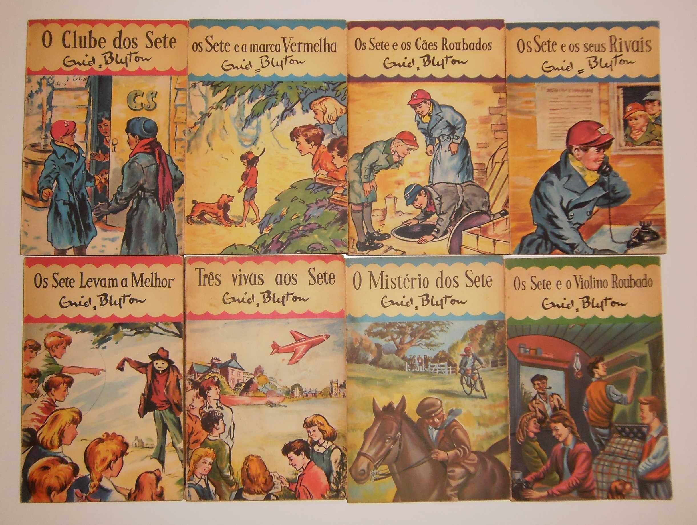 Alfarrabismo Juvenil Anos 60: 6 Livros Coleção "Os Sete", Enid Blyton