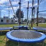 Euro-Bungee Nowe 4 stanowiskowe Bunge Trampolina Bungy Dmuchaniec
