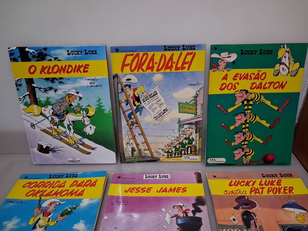 Colecção 6 Livros Banda Desenhada Lucky Luke