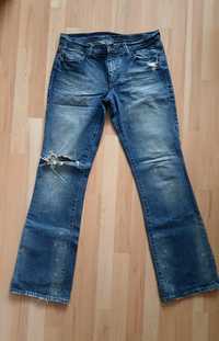 Spodnie dżinsy Armani Exchange poszerzane