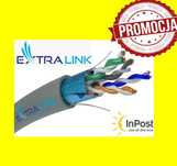 Extralink PrzewódCAT5E FTP (F/UTP)  Kabel sieciowy skrętka MIEDŹ CU