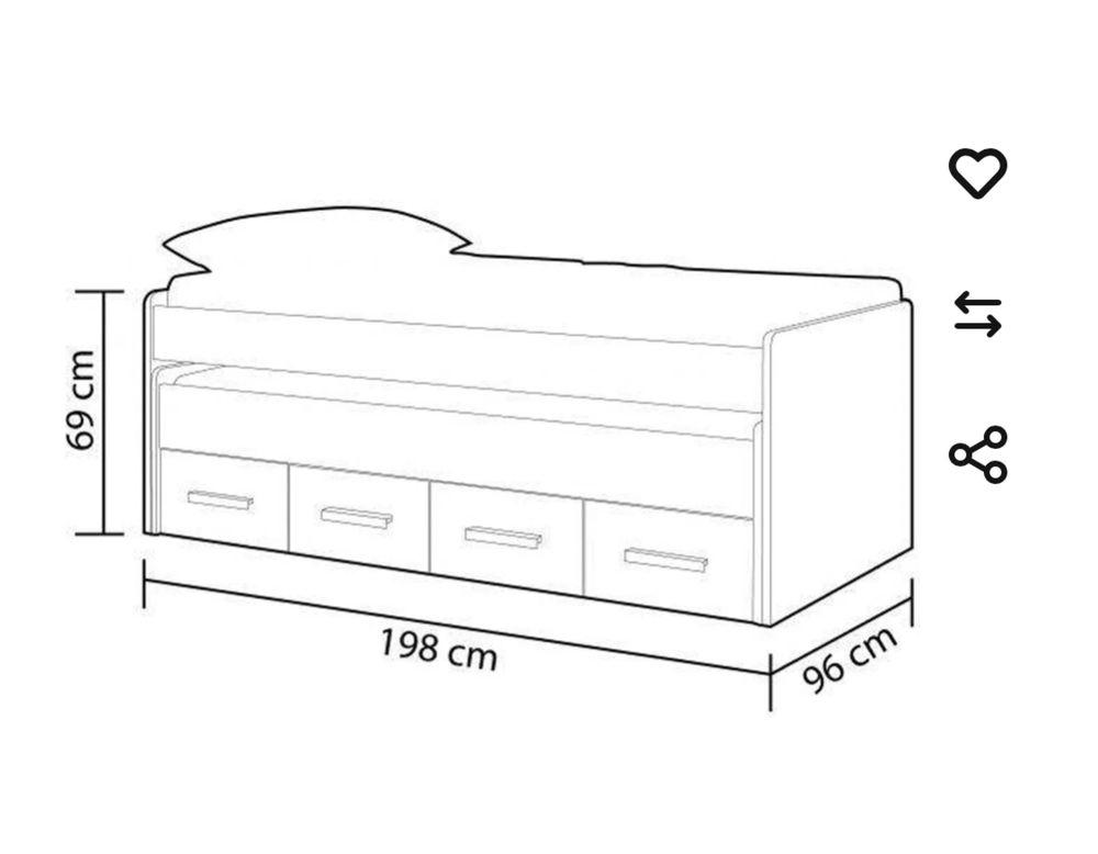 Cama dupla com colchoes incluidos