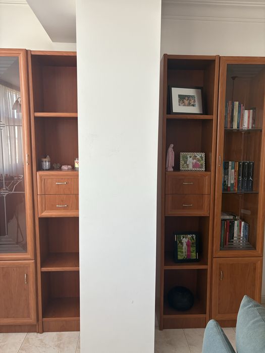 Conjunto moveis madeira