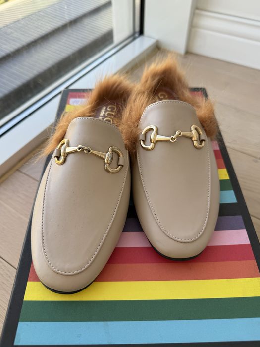 Мюли Gucci с мехом, гуччи, размер 37