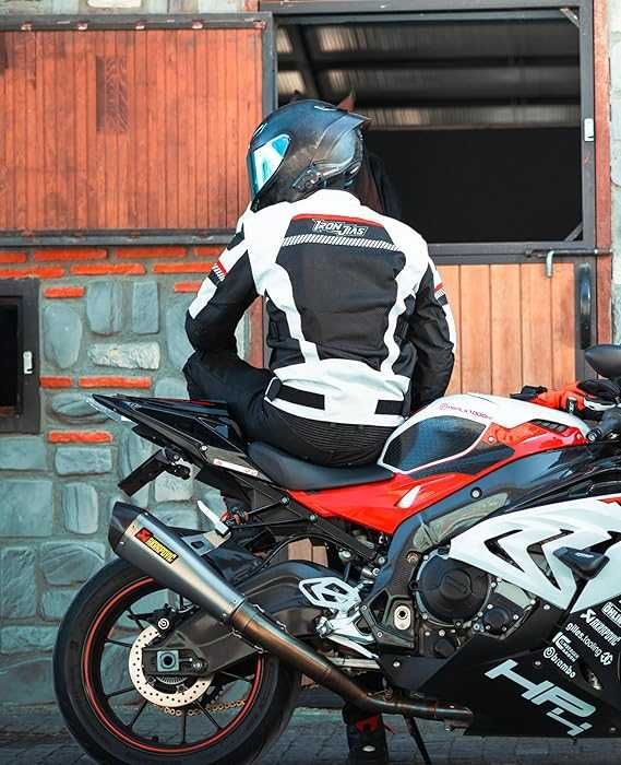 Kurtka bluza XL/L/M motocyklowa oddychająca pancerna odblaski BORLENI