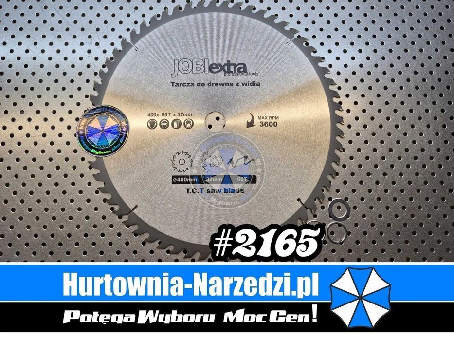 Tarcza do drewna z Widią TCT 400mm 60T tarcza do drewna 400mm widia