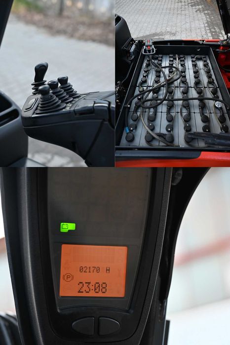 Wózek widłowy Linde E18 PH-02 Triplex 547cm 2170mth Przesuw FHP 445