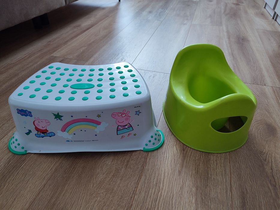 Mały nocnik Ikea, podest dziecięcy jednostopniowy Peppa