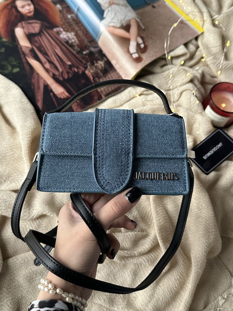 Сумка Jacquemus Mini джинсова | срібна фурнітура