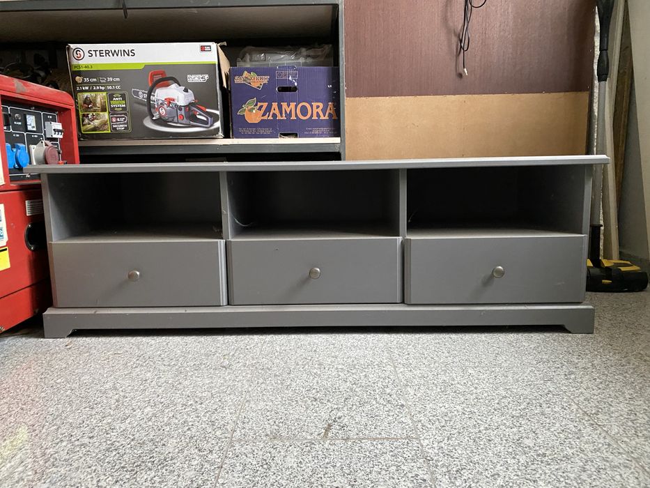 Szafka RTV pod TV Ikea Liatorp szara