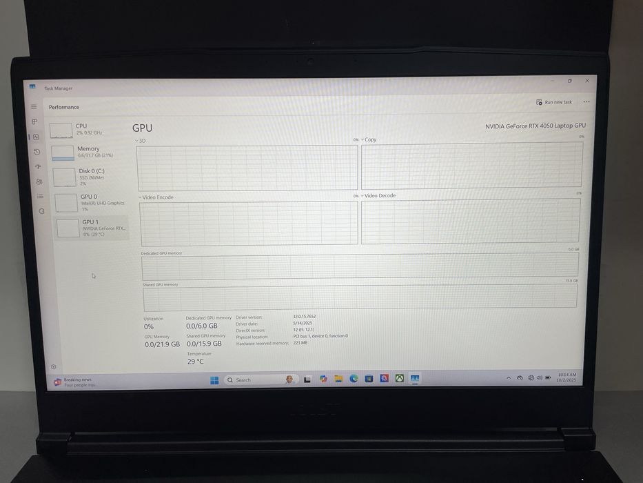 Ігровий ноутбук MSI Thin GF63