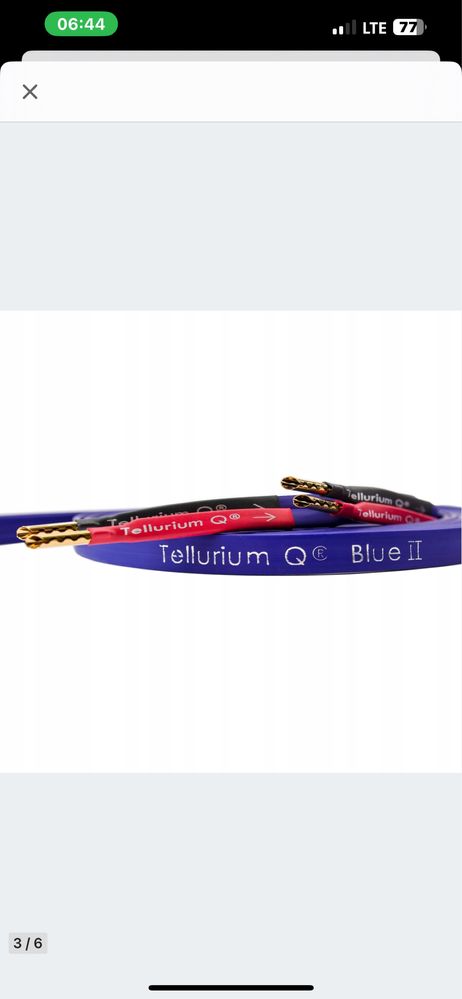 Okazja ! Tellurium Q Blue II – Kable Głośnikowe Konfekcja 2 X 2,5 m