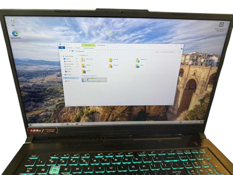 Laptop gamingowy  Asus FX706H eclipse gray / Nowy Lombard NMP6 Czwa