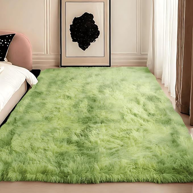 Gruby Dywan z Długim Włosiem Miękki Antypoślizgowy Puszysty 160x230 cm