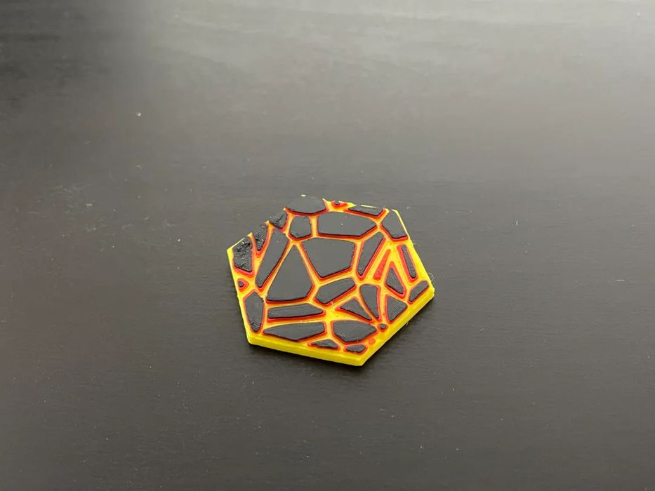 Terreno Lava para Frosthaven/Gloomhaven