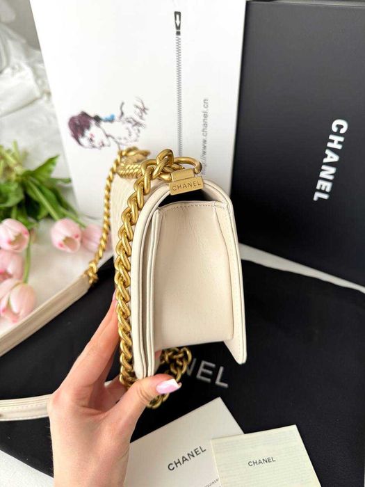 сумочка  Chanel Boy Beige Gold
Арт. P10162