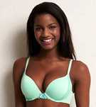 Aerie biustonosz 75B American Eagle lingerie push up Emma zielony