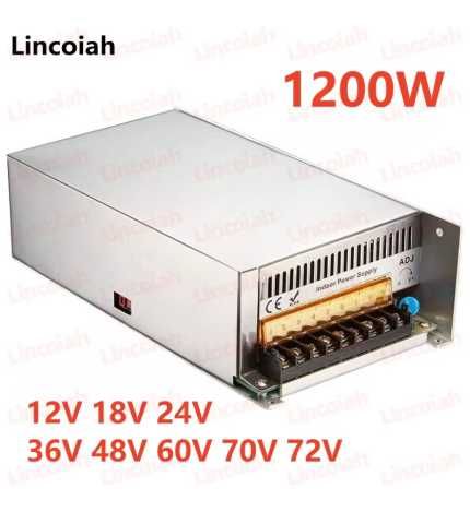 1200W DC Блок Живленя 36V 33,3A регулюється  струм та вольтаж. LiFePo4