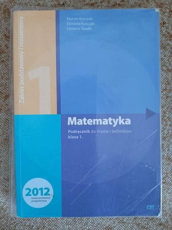 Podręcznik matematyka rozszerzona I podstawowa
