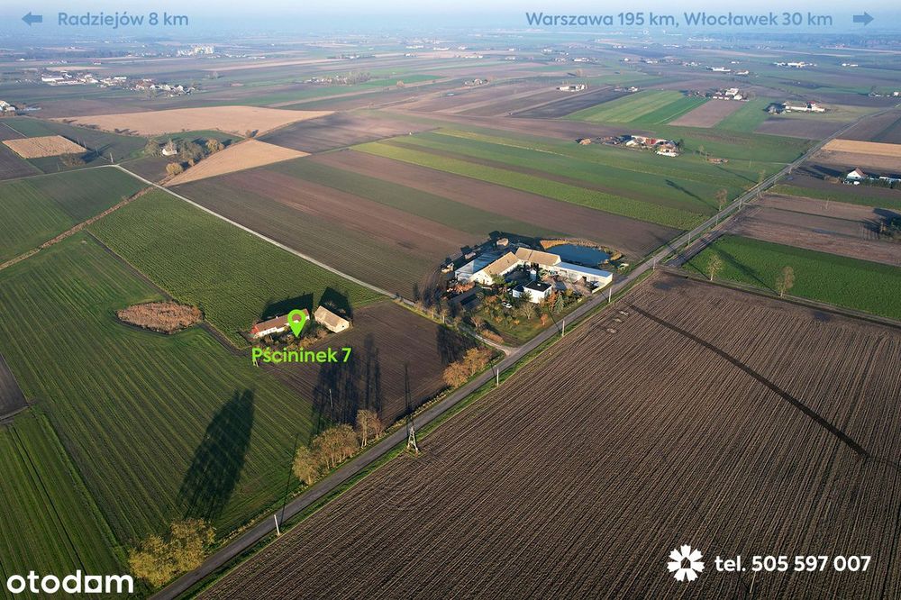 Siedlisko na Kujawach z działką  1374 m2