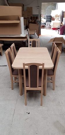PROMOCJA : Stół 80x140/180 + 6 krzesel Sonoma + braz dostawa PL