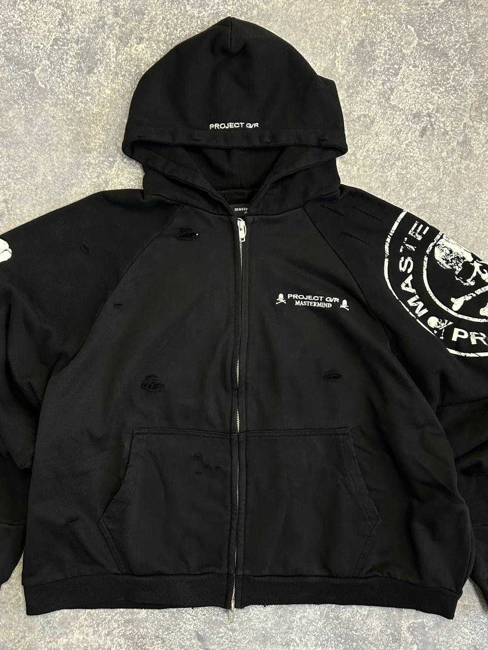 Худі Project Grailz GR Mastermind zip up чорна зіпка зипка худи кофта