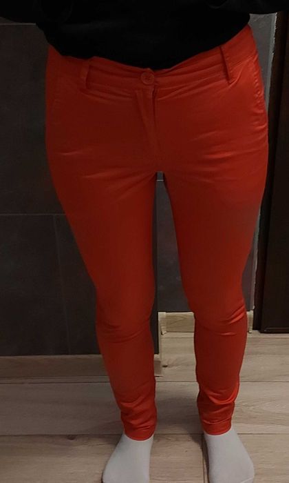 Czerwone spodnie Wólczanka- Lambert. XXS/32, bawełna