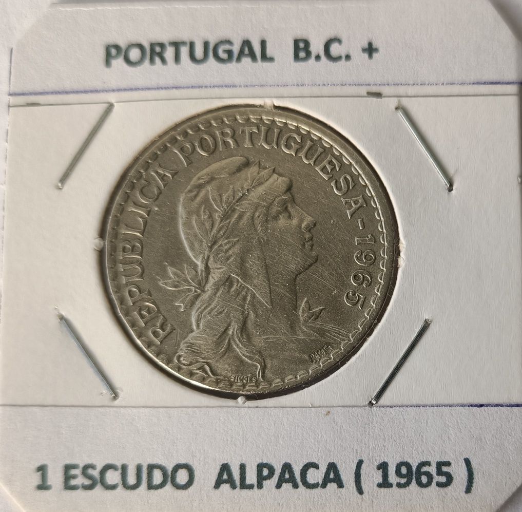 Moedas Da 2⁰ República Portuguesa « 1 escudo Alpaca »