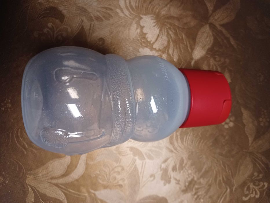 Garrafa da Tupperware - Boneco de Neve - Criança para o Natal - NOVA