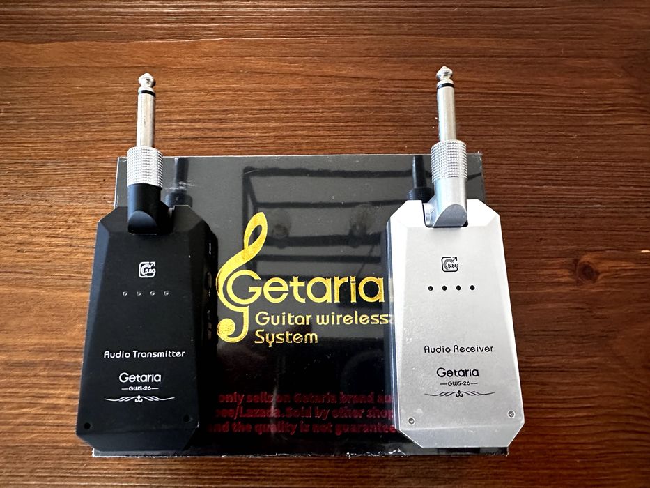 Getaria 5.8G sistema wireless para guitarra (conjunto de 2 pares)