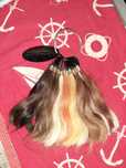 Palete de amostras de cabelo salão de cabeleireiro