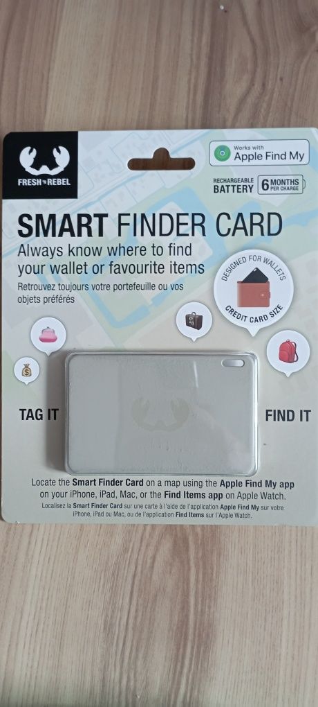 Nowa Smart Finder card Rebel. Lokalizator Apple