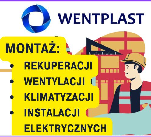 Montaż rekuperacji, wentylacji, pomiary, darmowa wycena, Cała Polska