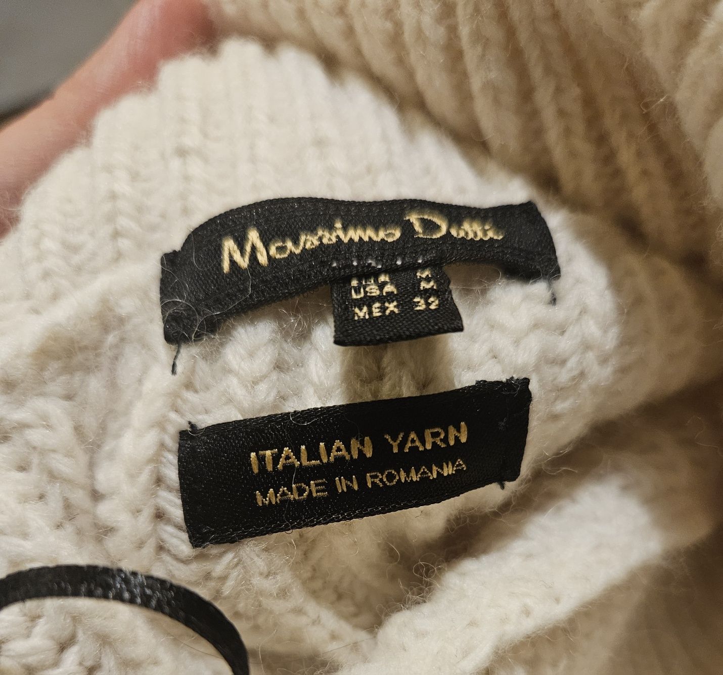 Massimo dutti _ sukienka ekri M