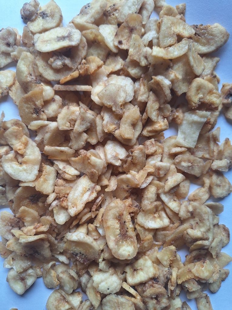 Suszony banan chips 4 kg. Pokarm dla papug, gryzoni