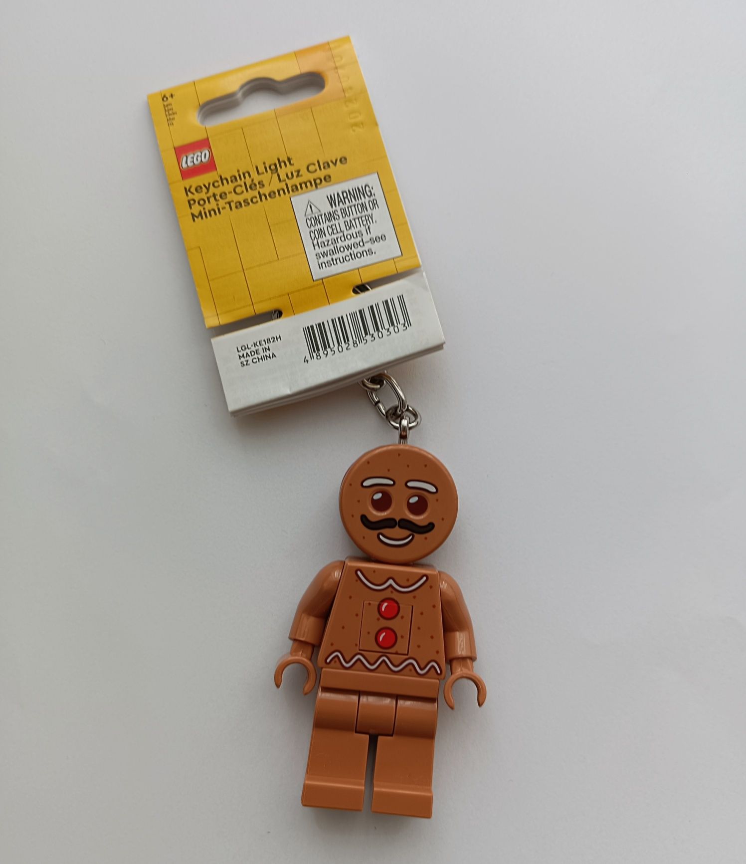 LEGO brelok latarka - w kształcie piernikowego ludzika