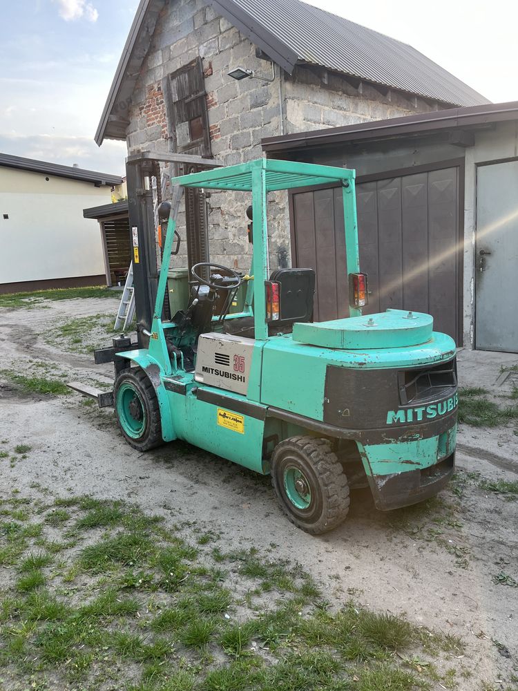 Wózek widłowy Mitsubishi FD35A 3.5T Udźwig, Diesel.