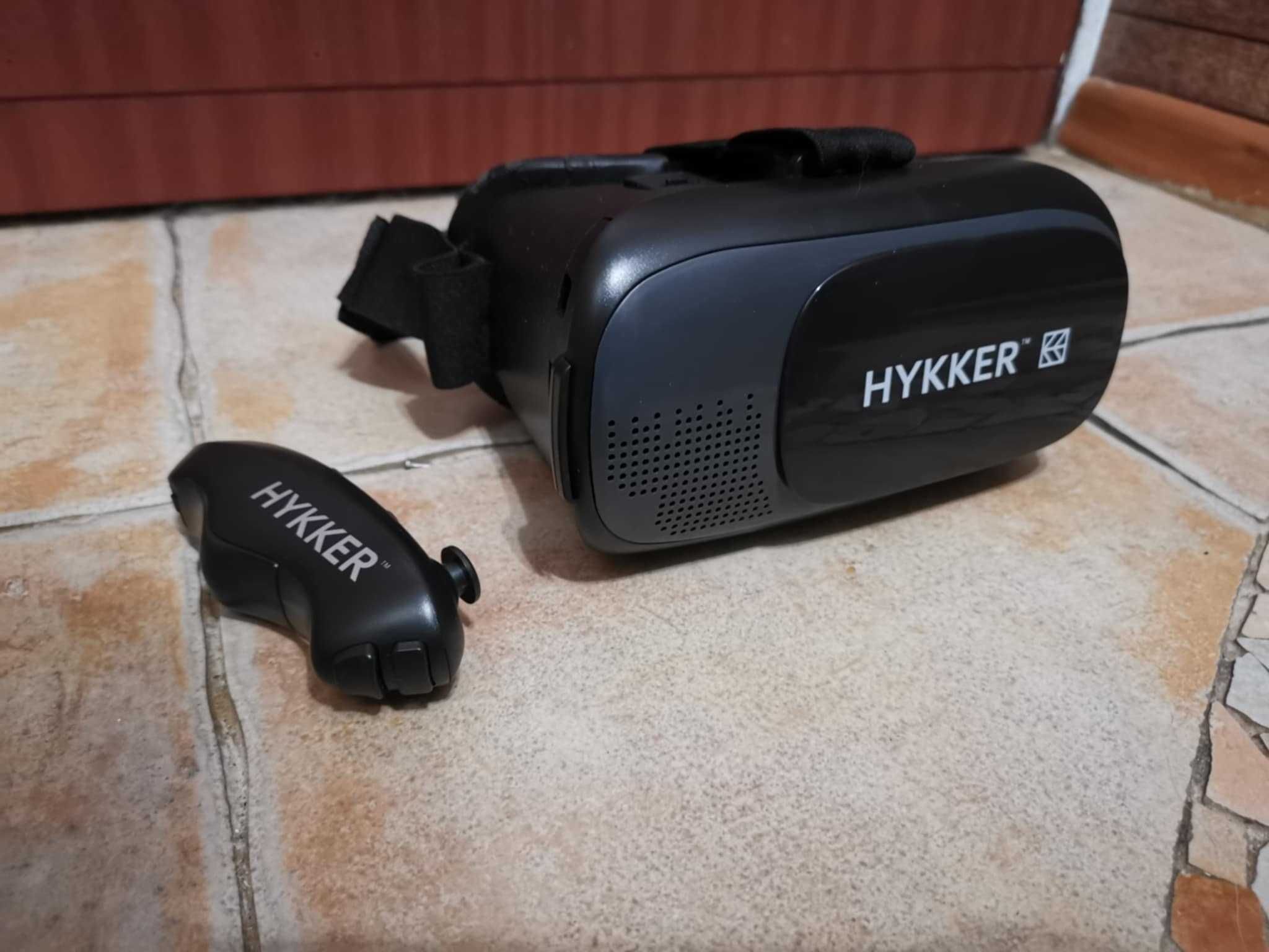 Okulary VR Hykker 3D +pilot BT gogle VR do smartfonów jak NOWE