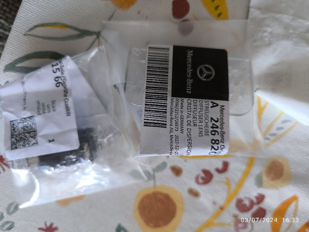 Luz de matrícula em led Mercedes